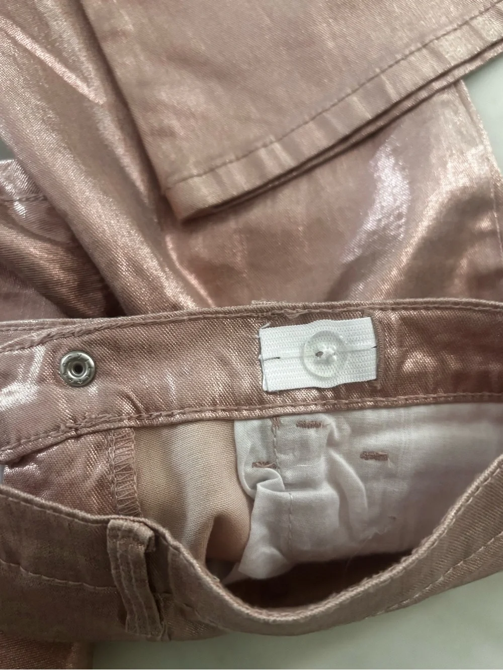 OshKosh B'gosh Pink Rose Metallic Pants Sz 10 NWT